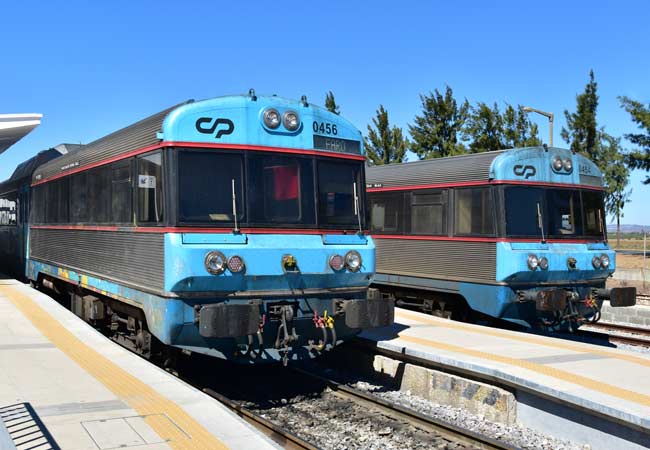 Le train régional de l’Algarve.