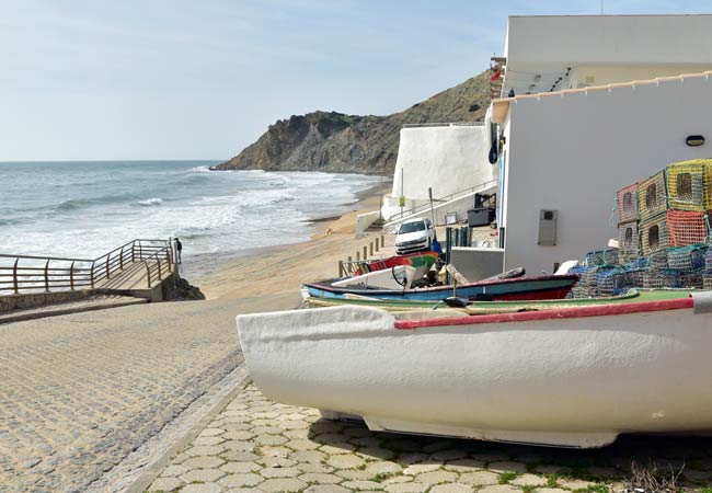 Burgau beach algarve