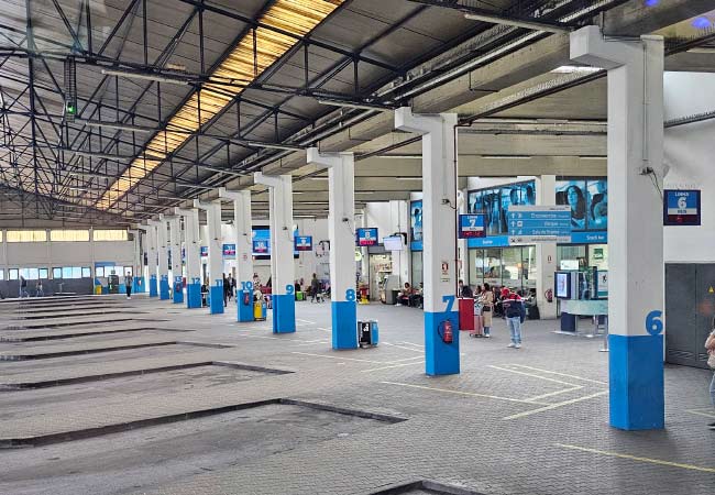 Sete Rios bus station in Lisbon